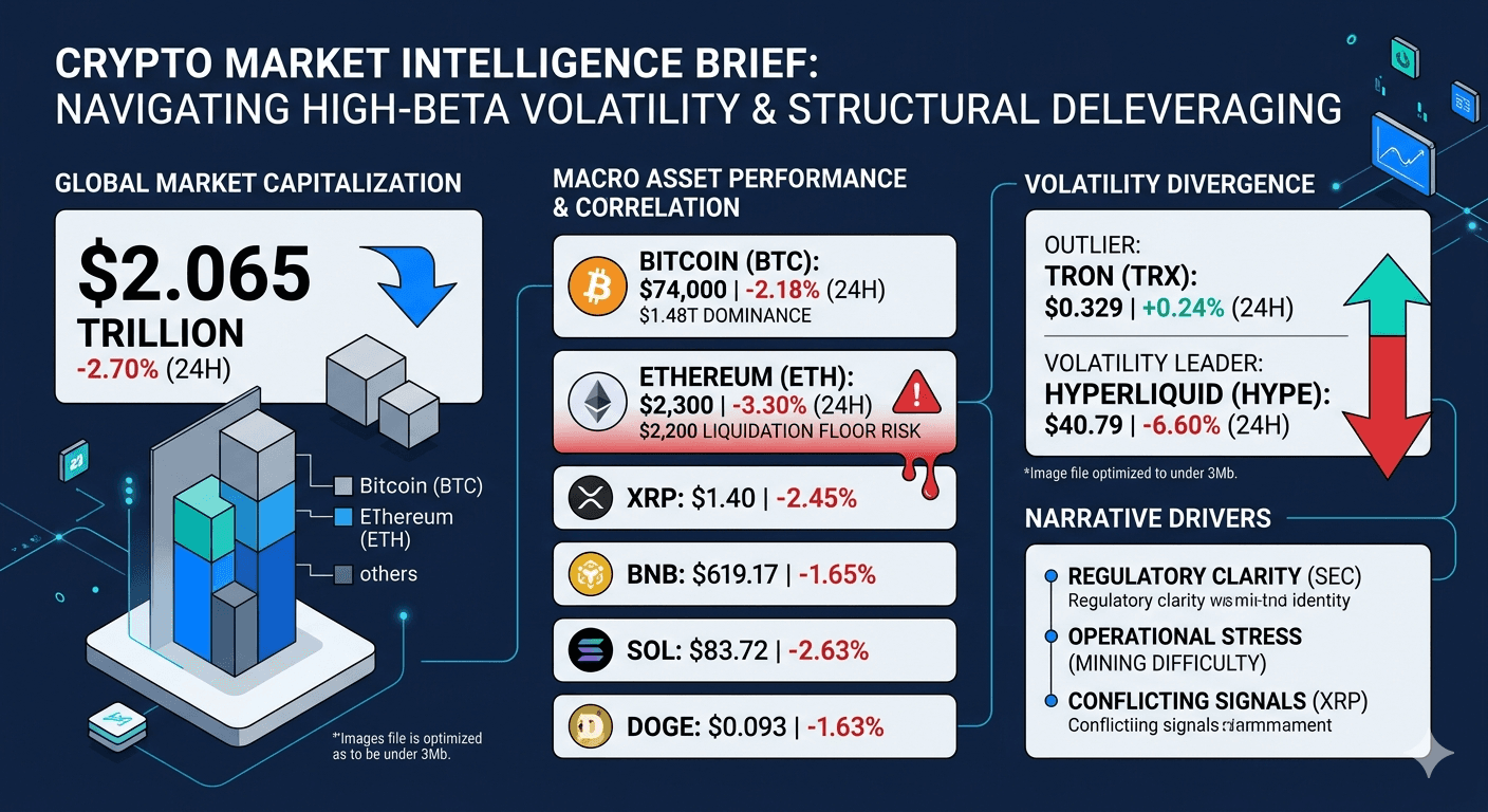 Crypto Markets Navigate Uneven Price Action Amidst Key Regulatory and Liquidation Headlines
