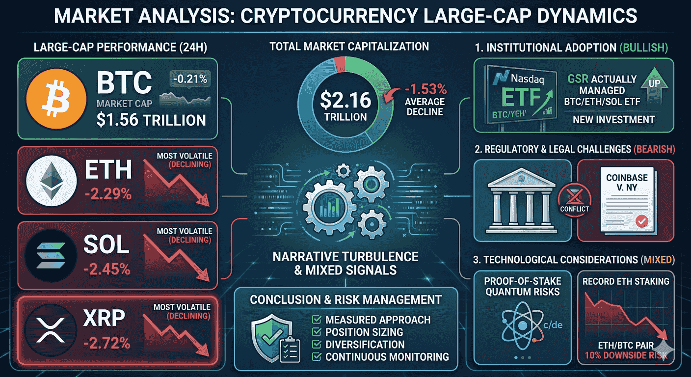 Crypto Market Reacts to Mixed Signals Amid Large-Cap Movements