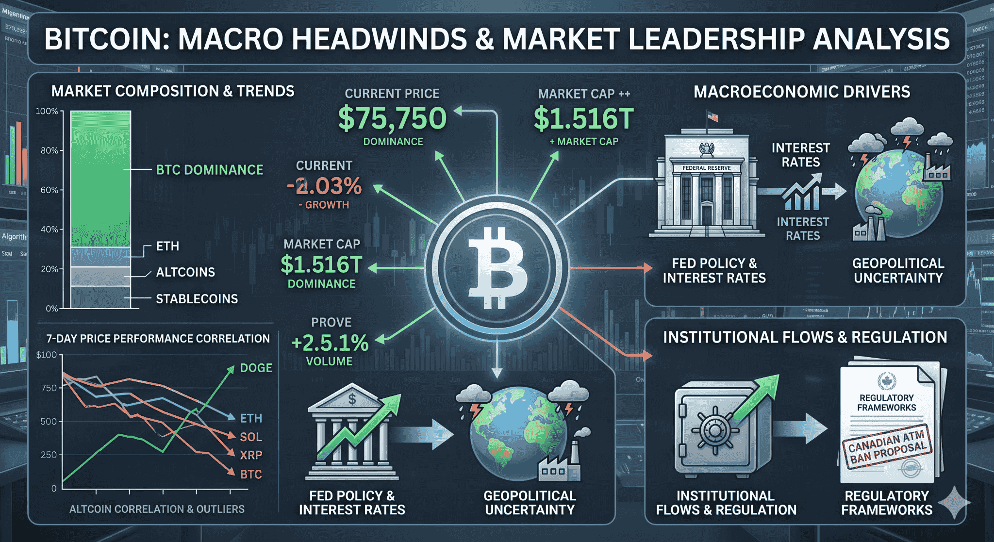 Bitcoin Navigates Macro Headwinds as it Continues to Lead the Crypto Market