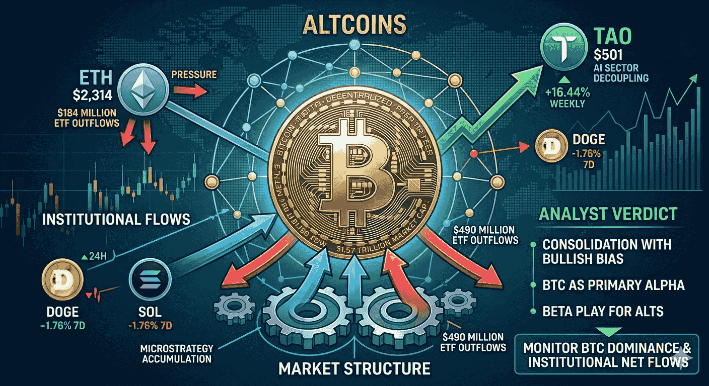 Bitcoin Leads the Charge as Institutional Flows Dictate Market Rhythm