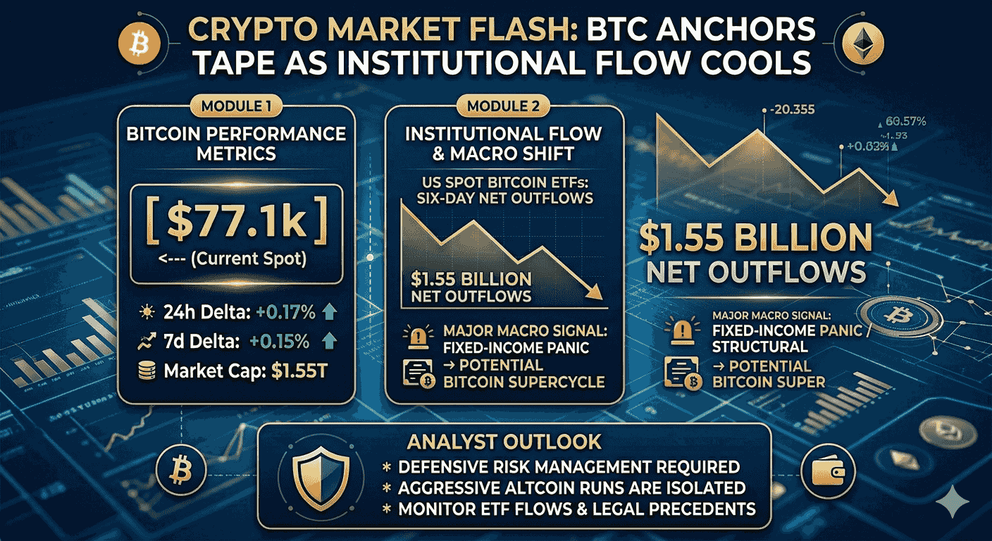 Bitcoin Holds Steady Amidst Institutional Flux, Setting Market Tone
