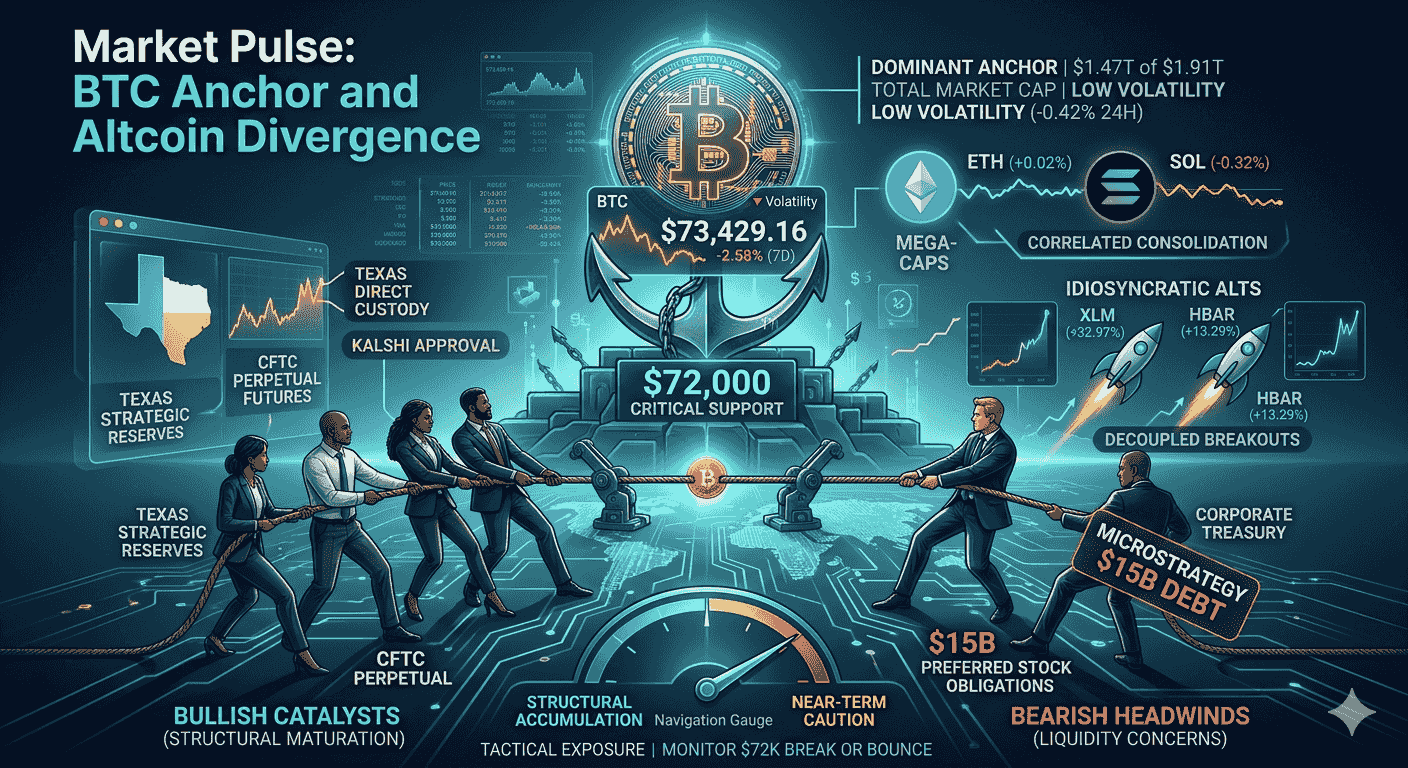 Bitcoin Takes the Helm: Price Structure and Catalysts Dictate Market Flow