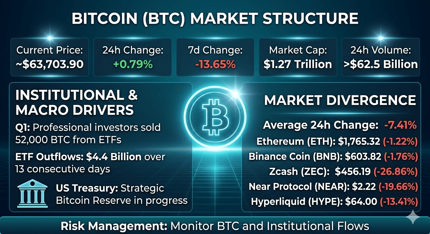 Bitcoin Holds Ground Amidst Shifting Institutional Tides and Broader Market Weakness