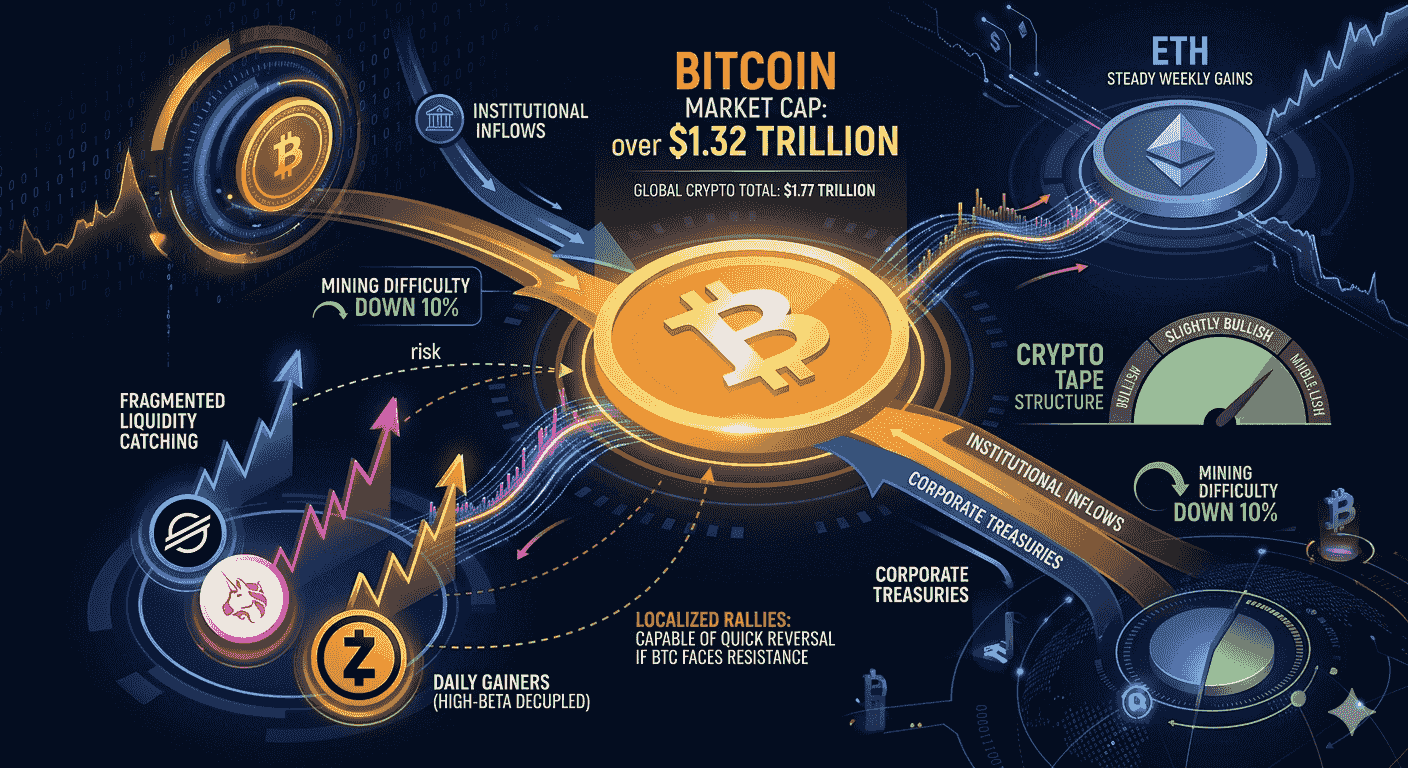 Bitcoin-Led Market Brief: BTC Price Structure and Dominance