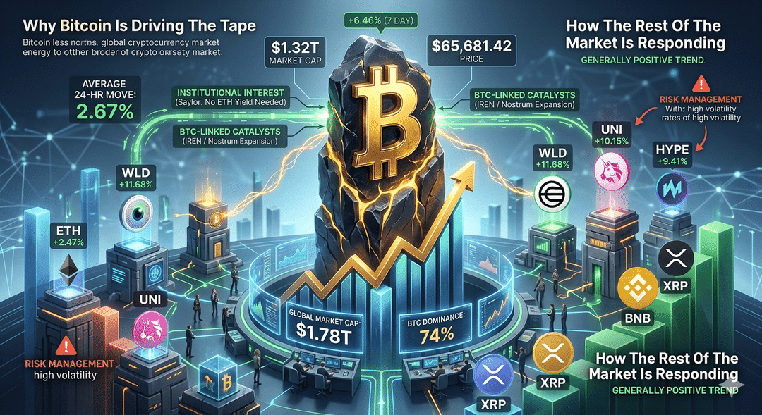 Bitcoin Leads the Crypto Market with a Strong Price Structure