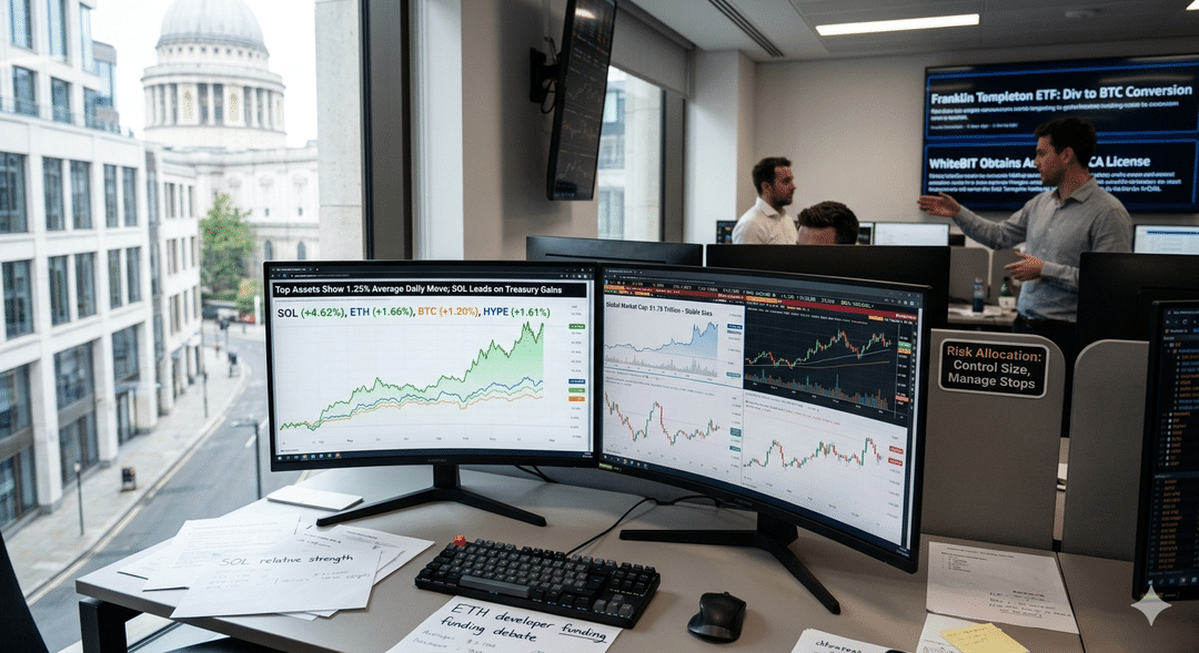 Crypto Market Update: Large-Cap Assets React to Headline-Driven Catalysts