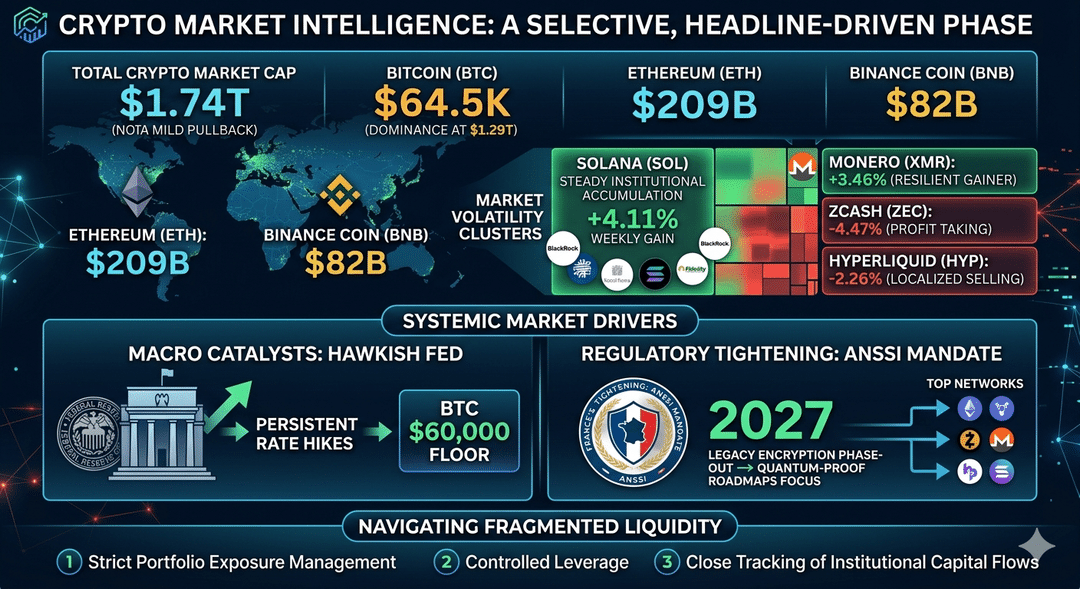 Crypto Market Update: Large-Cap Assets React to Headline-Driven Catalysts