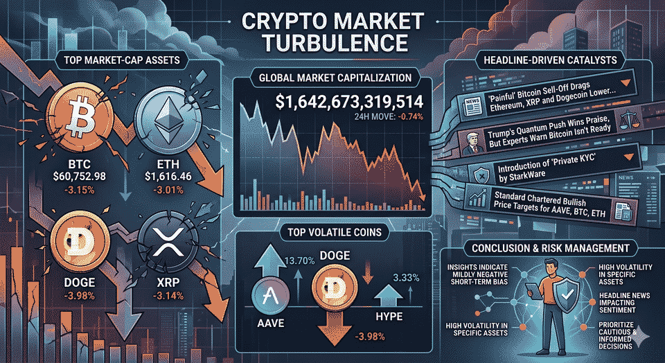 Crypto Market Turbulence: Large-Cap Assets and Headline-Driven Catalysts