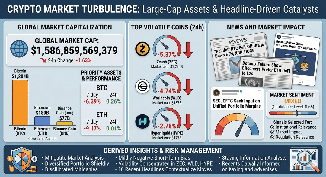 Crypto Market Turbulence: Large-Cap Assets and Headline-Driven Catalysts