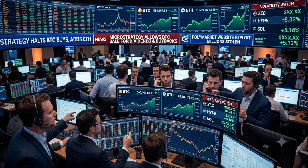 Crypto Market Sees Mixed Signals as Large-Cap Assets React to Headline-Driven Catalysts
