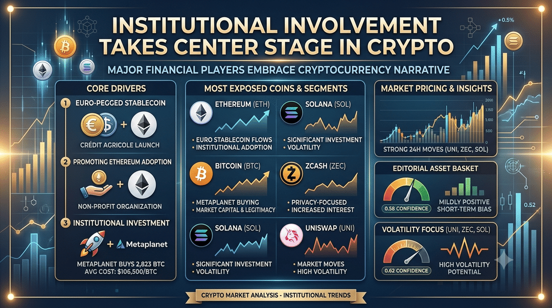 Institutional Involvement Takes Center Stage in Crypto