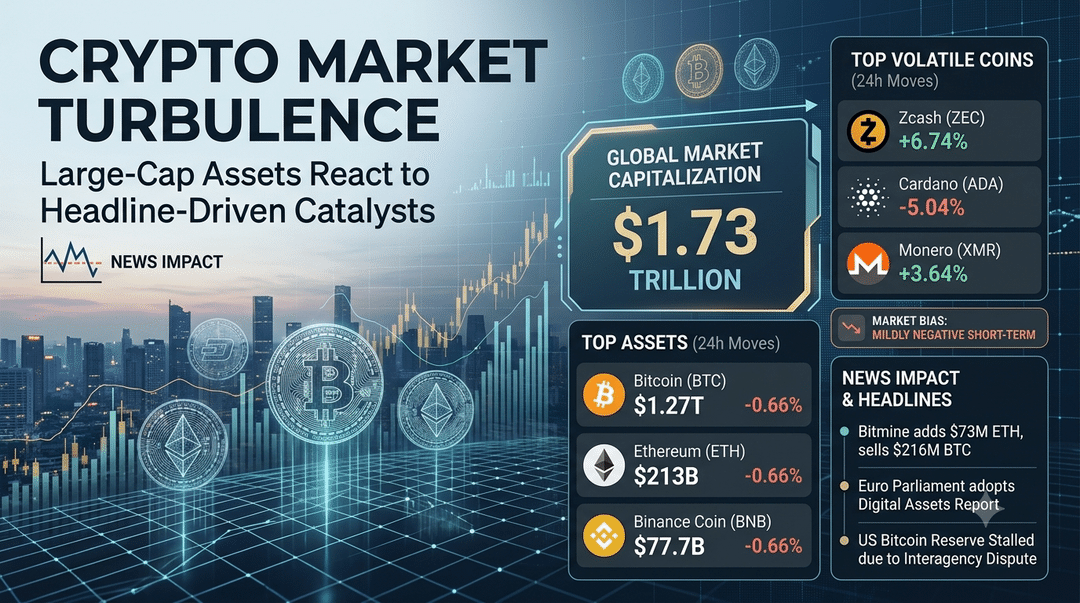Crypto Market Turbulence: Large-Cap Assets React to Headline-Driven Catalysts