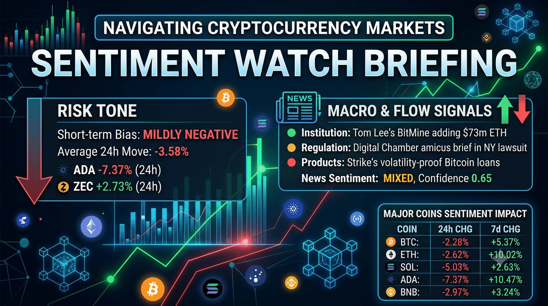 Navigating Cryptocurrency Markets: A Sentiment Watch Briefing