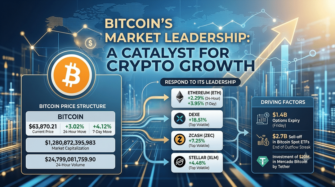 Bitcoin's Market Leadership: A Catalyst for Crypto Growth