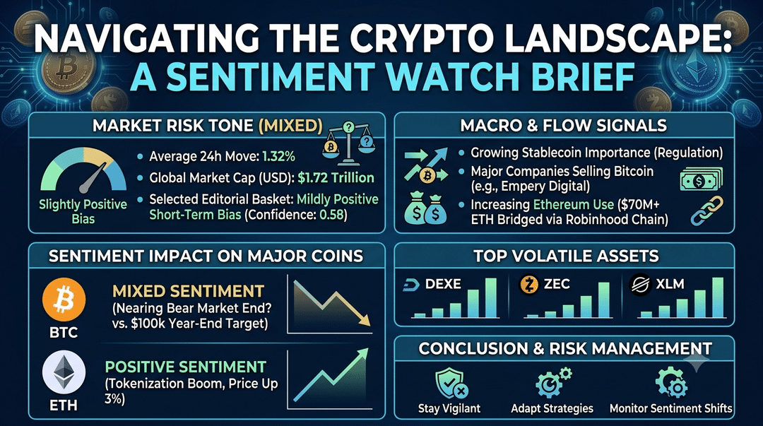 Navigating the Crypto Landscape: A Sentiment Watch Brief