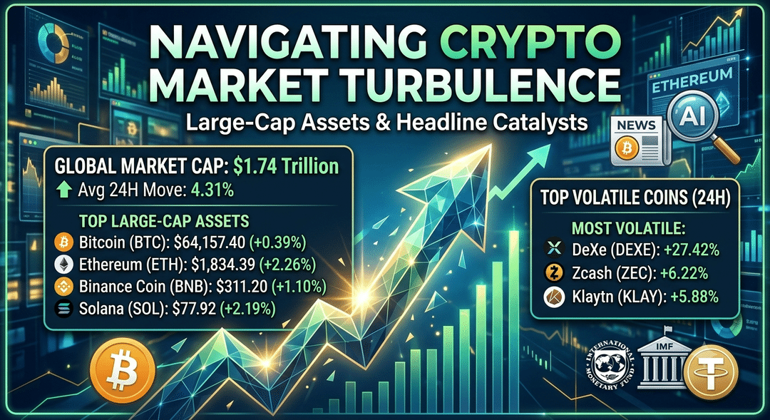 Navigating Crypto Market Turbulence: Large-Cap Assets and Headline Catalysts