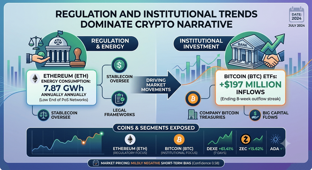 Regulation and Institutional Trends Dominate Crypto Narrative