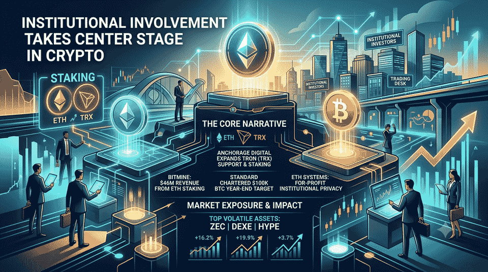 Institutional Involvement Takes Center Stage in Crypto