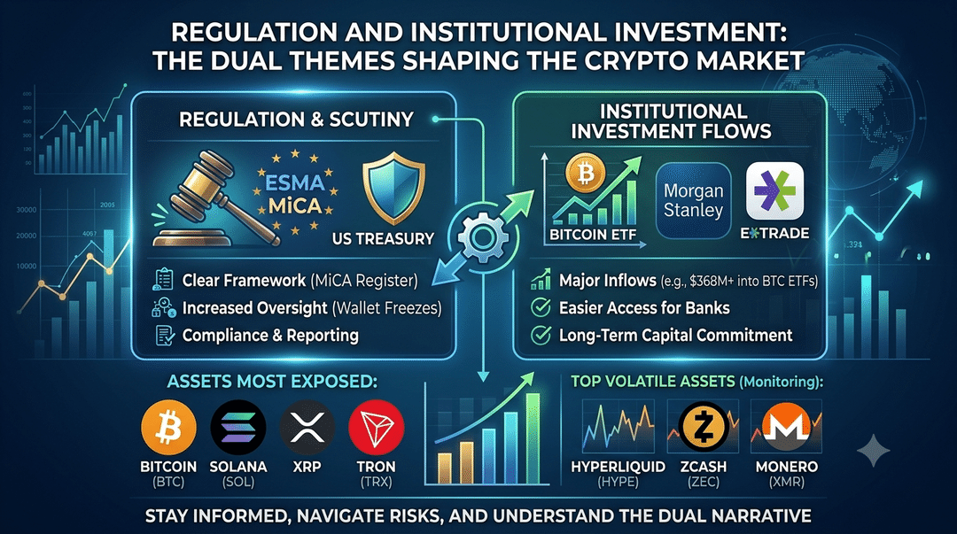 Regulation and Institutional Investment: The Dual Themes Shaping the Crypto Market