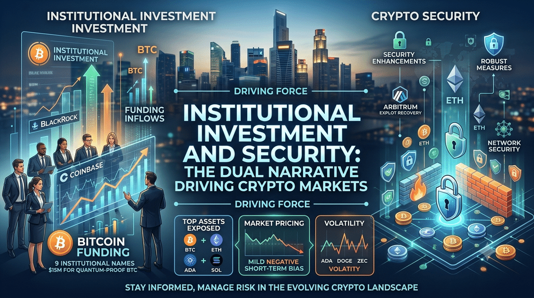 Institutional Investment and Security: The Dual Narrative Driving Crypto Markets