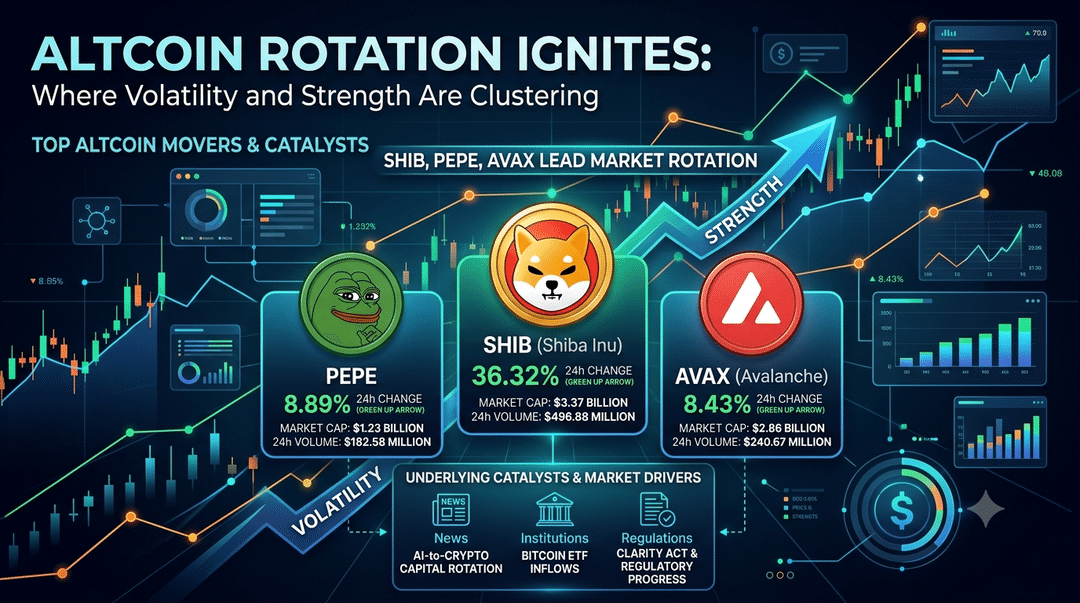 Altcoin Rotation Ignites: Where Volatility and Strength Are Clustering
