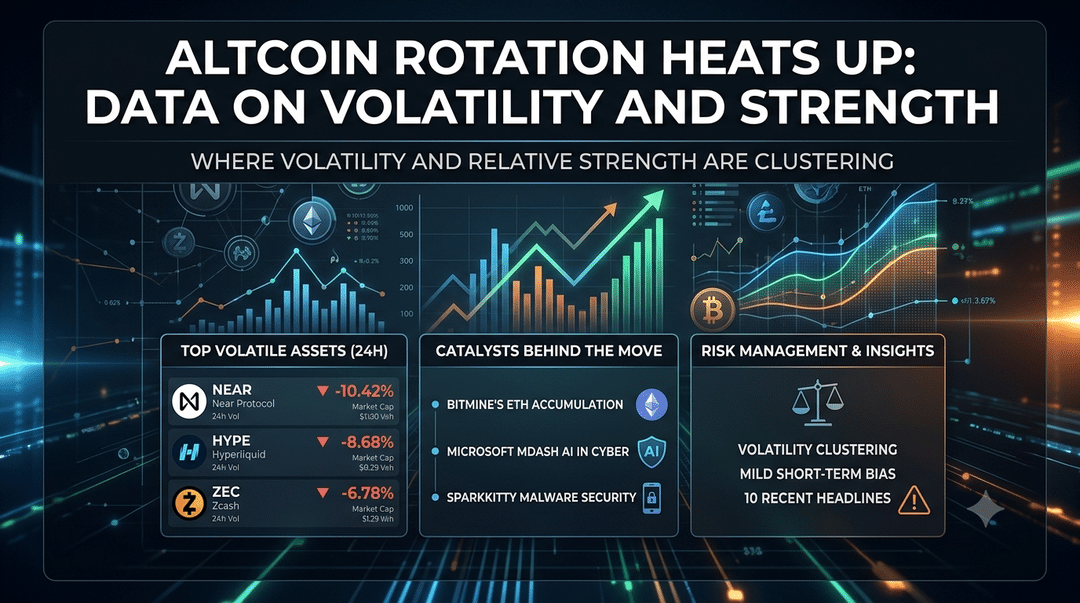 Altcoin Rotation Heats Up: Where Volatility and Relative Strength Are Clustering