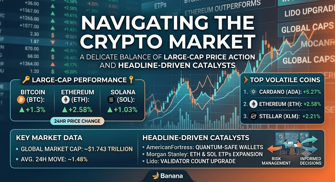 Navigating the Crypto Market: A Delicate Balance of Large-Cap Price Action and Headline-Driven Catalysts