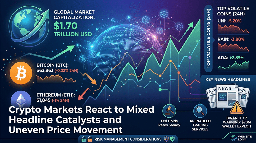 Crypto Markets React to Mixed Headline Catalysts and Uneven Price Movement