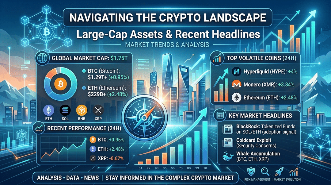 Navigating the Crypto Landscape: Large-Cap Assets and Recent Headlines