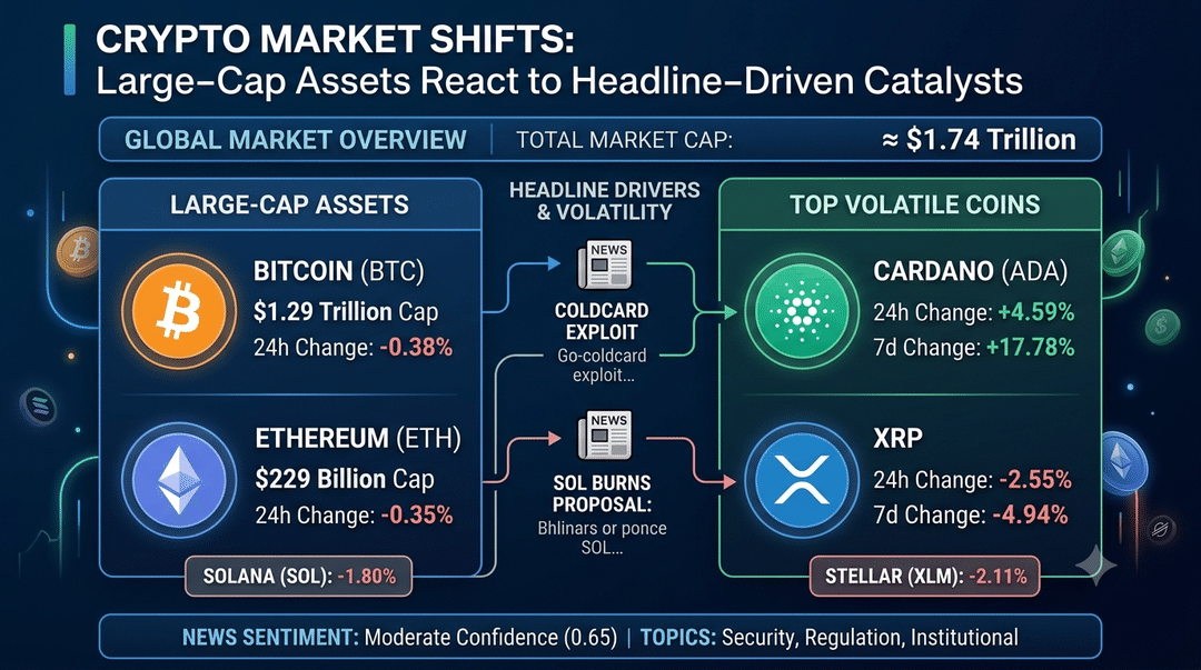 Crypto Market Shifts: Large-Cap Assets React to Headline-Driven Catalysts