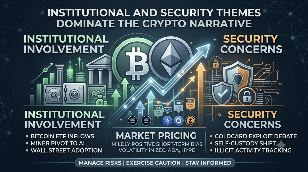 Institutional and Security Themes Dominate the Crypto Narrative