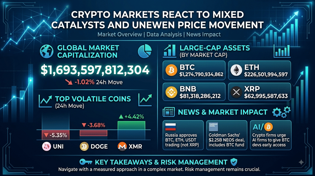 Crypto Markets React to Mixed Headline Catalysts and Uneven Price Movement