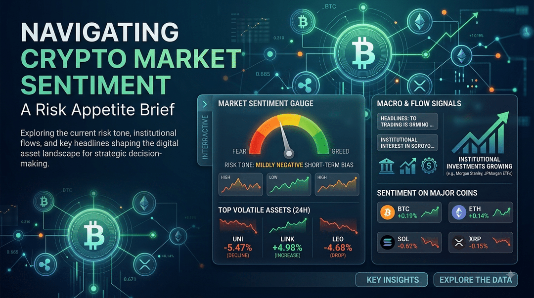 Navigating Crypto Market Sentiment: A Risk Appetite Brief