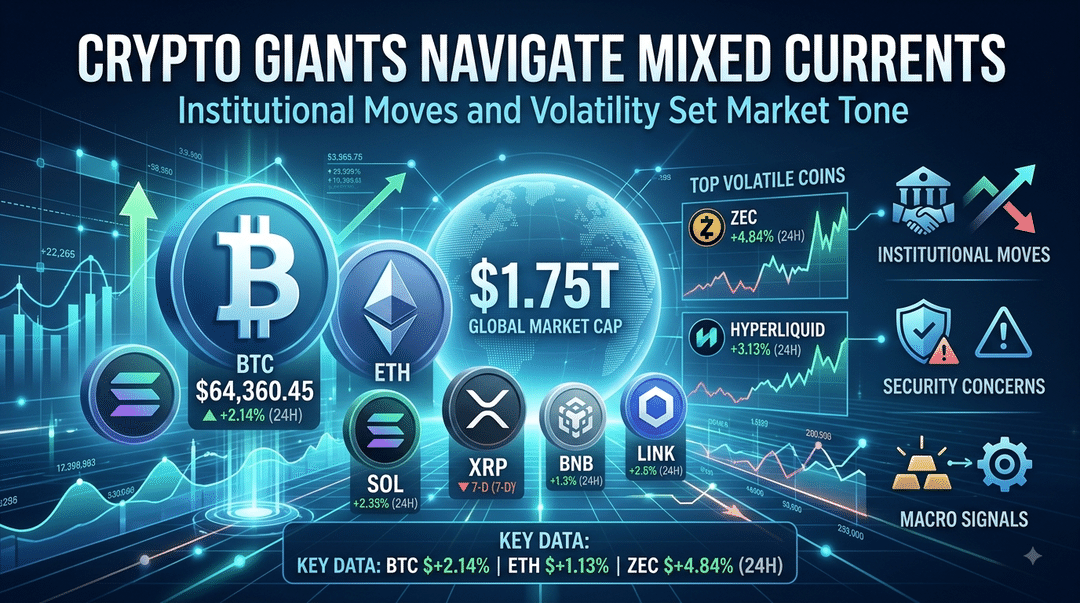 Crypto Giants Navigate Mixed Currents: Institutional Moves and Volatility Set Market Tone
