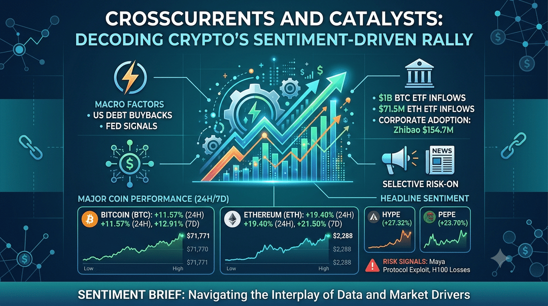 Crosscurrents and Catalysts: Decoding Crypto's Sentiment-Driven Rally