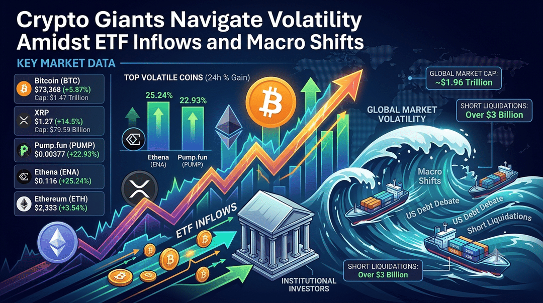 Crypto Giants Navigate Volatility Amidst ETF Inflows and Macro Shifts