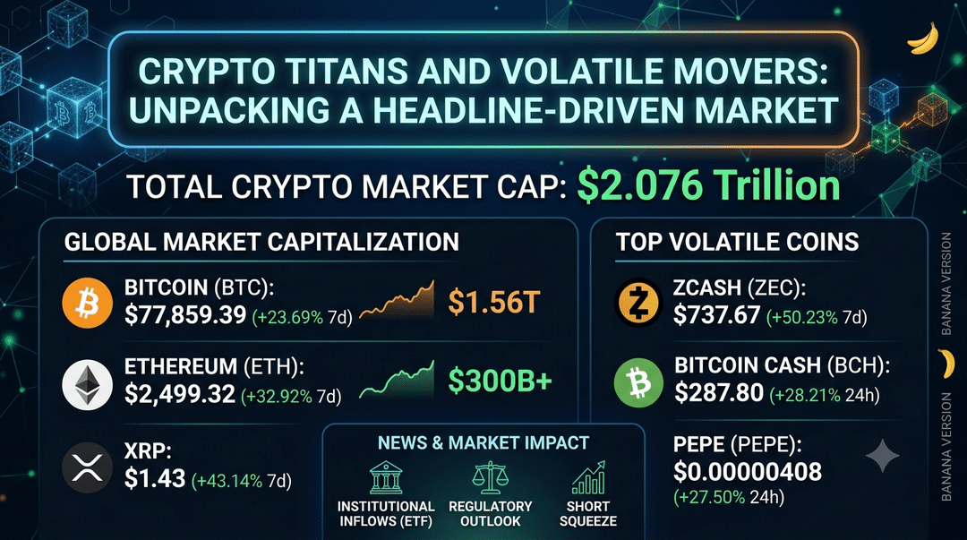 Crypto Titans and Volatile Movers: Unpacking a Headline-Driven Market