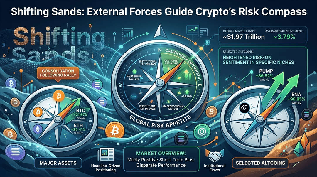 Shifting Sands: External Forces Guide Crypto's Risk Compass