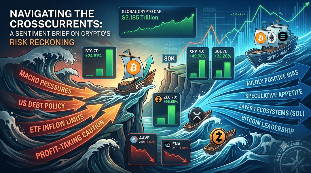Navigating the Crosscurrents: A Sentiment Brief on Crypto's Risk Reckoning