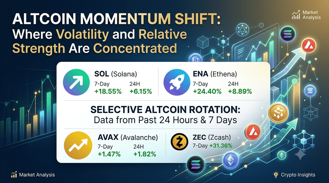 Altcoin Momentum Shift: Where Volatility and Relative Strength Are Concentrated