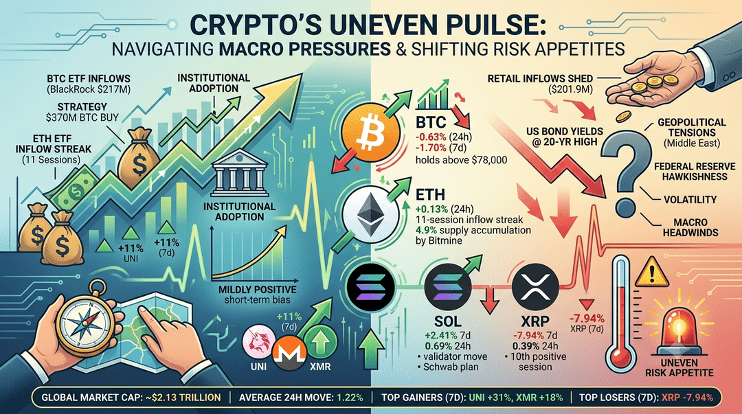 Crypto's Uneven Pulse: Navigating Macro Pressures and Shifting Risk Appetites