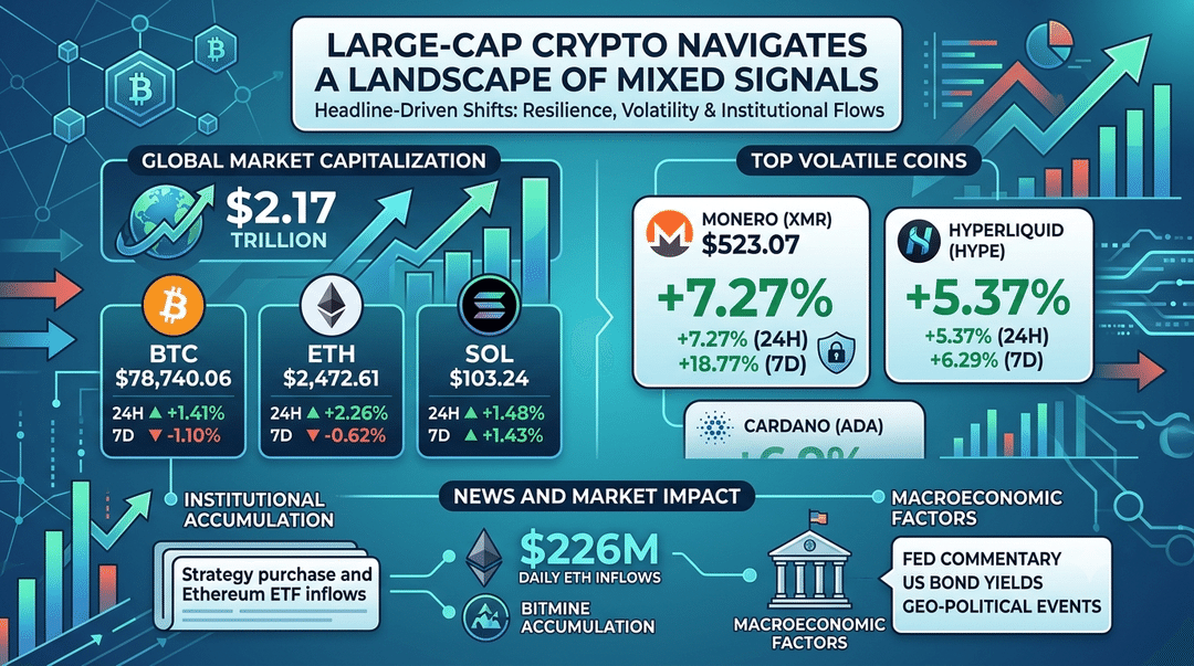 Headline-Driven Shifts: Large-Cap Crypto Navigates a Landscape of Mixed Signals