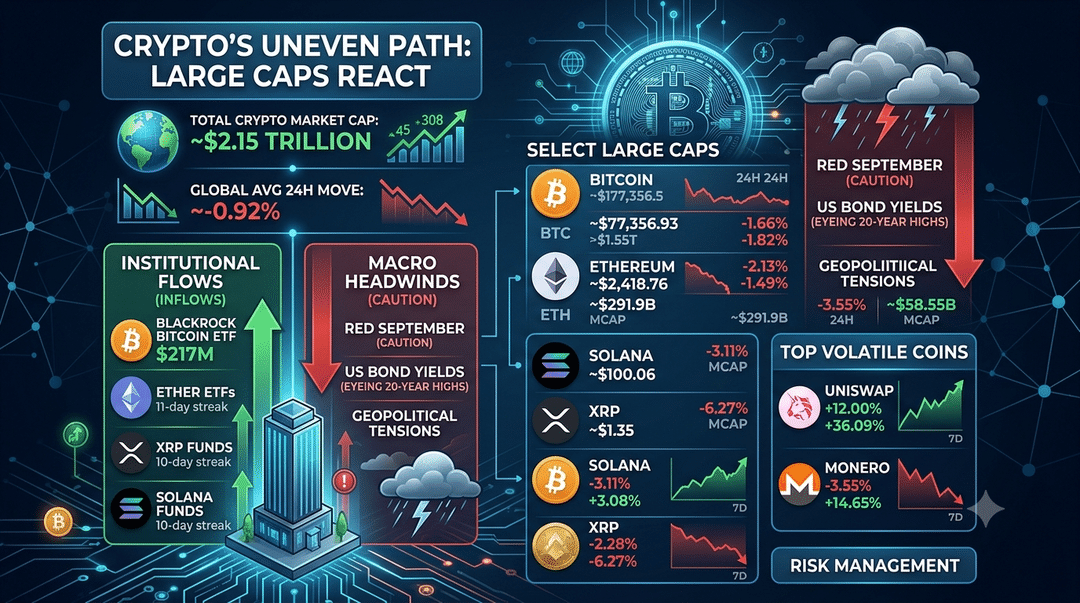 Crypto's Uneven Path: Large Caps React to Institutional Flows and Macro Headwinds