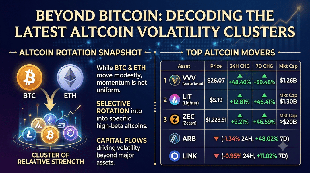 Beyond Bitcoin: Decoding the Latest Altcoin Volatility Clusters