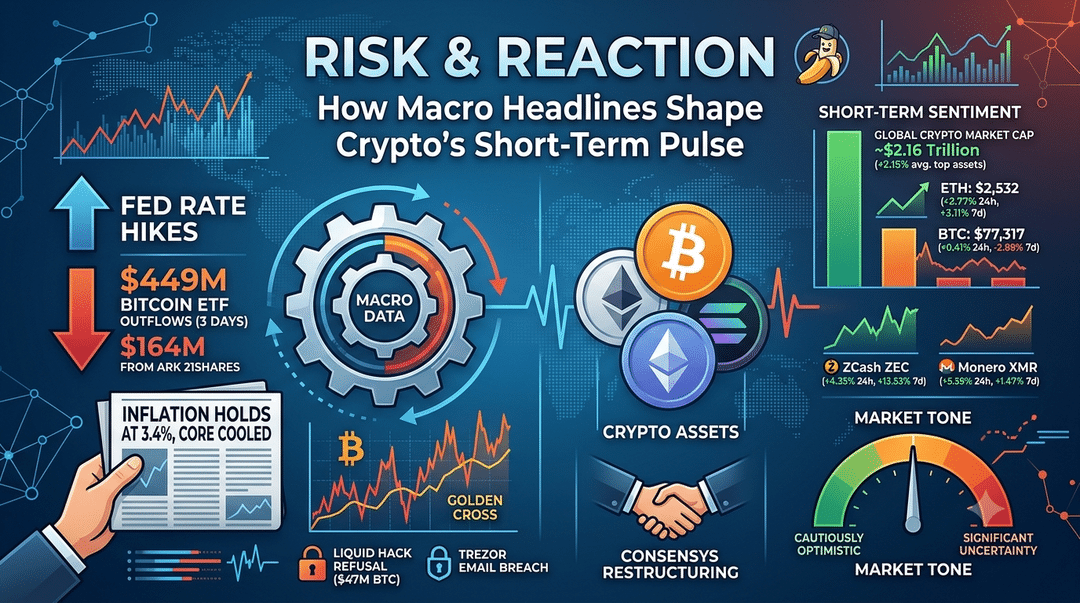 Risk & Reaction: How Macro Headlines Shape Crypto's Short-Term Pulse