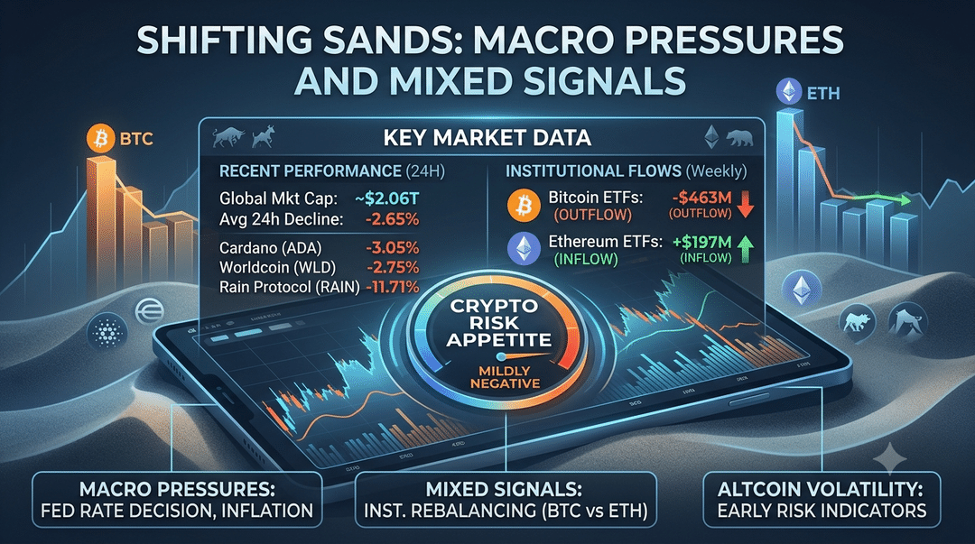 Shifting Sands: Macro Pressures and Mixed Signals Shape Crypto's Risk Appetite