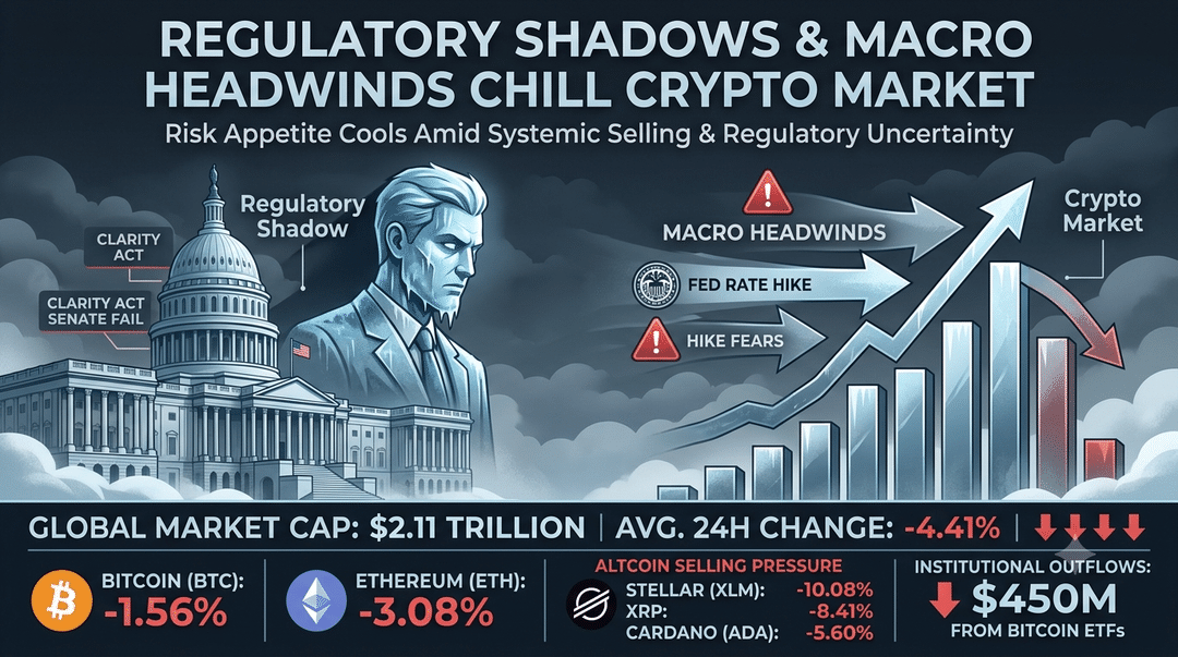 Regulatory Shadows and Macro Headwinds Chill Crypto Risk Appetite