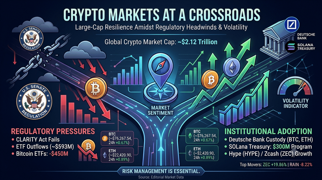 Crypto Markets at a Crossroads: Large-Cap Resilience Amidst Regulatory Headwinds and Volatility