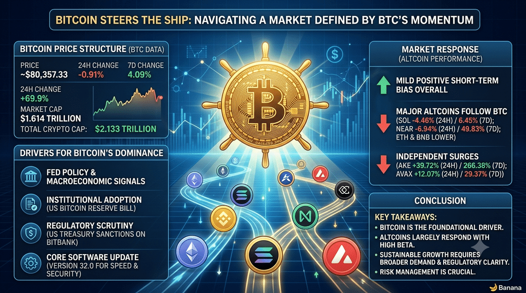 Bitcoin Steers the Ship: Navigating a Market Defined by BTC's Momentum