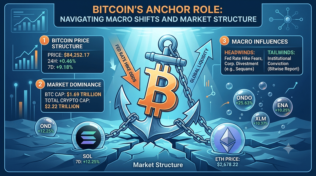 Bitcoin's Anchor Role: Navigating Macro Shifts and Market Structure